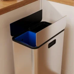 15-Gallon Dual Trash Can, Step-On Pedal Kitchen Trash Bin With Butterfly Lid, Removable Inner Bucket 12 15-Gallon Dual Trash Can, Step-On Pedal Kitchen Trash Bin With Butterfly Lid, Removable Inner Bucket -Living Aura Store GUEST e1191a79 d62a 4f16 a7b6 735437696a16