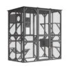70'' Large Walk-in Catio Outdoor Cat Enclosure With Window, 4 Jumping Platforms & 2 Resting Box