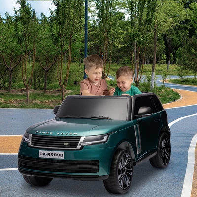 24V Ride On Toy, Licensed Land Rover Kids Car, 2-Seater Ride On Car W/Remote Control, Toy Storage Box, 3 Speeds, Lockable Doors, Rear Handle, Music 9 24V Ride On Toy, Licensed Land Rover Kids Car, 2-Seater Ride On Car W/Remote Control, Toy Storage Box, 3 Speeds, Lockable Doors, Rear Handle, Music - Image 9