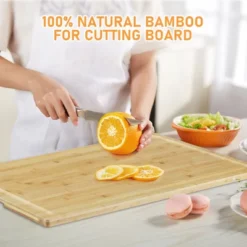 Bamboo Cutting Board, Large Noodle Board With 4 Removable Feet, Juice Groove, Stove Top Covers 11 Bamboo Cutting Board, Large Noodle Board With 4 Removable Feet, Juice Groove, Stove Top Covers -Living Aura Store GUEST e4e91229 0c9d 4502 b3ae 82406adc3856