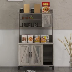 51.1" Large Wooden Cat Litter Box Enclosure | Storage Shelves | Hidden Design | Modern Indoor Cat Cabinet For Organized Storage & Odor Control -Living Aura Store GUEST e5425a20 4917 4e30 9d7e 5b9d7e23af0b