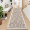 Indoor Modern Botanical Living Room Bedroom Area Rugs For Home Decor, Washable Non Slip Dining Room Carpet, Foldable Thin Mat