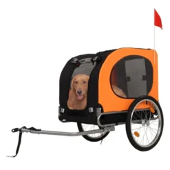 Dog Bike Trailer - 88LBS Dog Cart For Bicycle, Pet Carrier For Small / Medium Pets, Easy Folding Frame, Quick Release Wheel, Washable Non-Slip Lining 17 Dog Bike Trailer - 88LBS Dog Cart For Bicycle, Pet Carrier For Small / Medium Pets, Easy Folding Frame, Quick Release Wheel, Washable Non-Slip Lining -Living Aura Store GUEST e694b578 37e1 44c7 876e a3fbfda2b4b9
