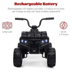 Kids Electric Ride On Car, 12V ATV Battery Powered Toy For Toddlers With LED Lights, Music, High/Low Speed, Battery Powered Quad Toy Vehicle 13 Kids Electric Ride On Car, 12V ATV Battery Powered Toy For Toddlers With LED Lights, Music, High/Low Speed, Battery Powered Quad Toy Vehicle -Living Aura Store GUEST e6acd7da e5be 443f 97b1 11a3a7d25db2
