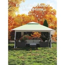 13x13 FT Gazebo Outdoor Canopy Tent, Outdoor Patio Gazebo, With Mosquito Netting, 4 Sandbags & Wheeled Bag, For Backyard -Living Aura Store GUEST e8a9f96c e4ba 408a 89d9 1de40a4f61b5