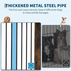 Wooden Dog Crate With Dual Locking Doors, Chew-Resistant Breed Indoor Kennel, Pet Cage End Table 10 Wooden Dog Crate With Dual Locking Doors, Chew-Resistant Breed Indoor Kennel, Pet Cage End Table -Living Aura Store GUEST e9315440 4955 4c44 85a8 5acbd9cae91f