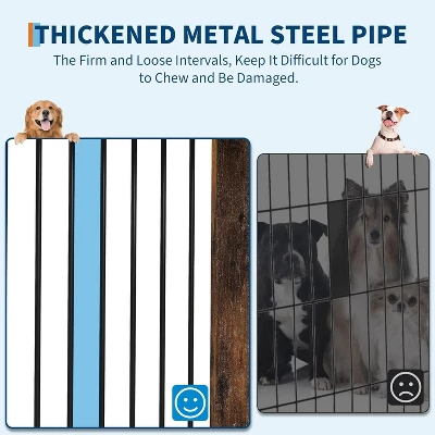 Wooden Dog Crate With Dual Locking Doors, Chew-Resistant Breed Indoor Kennel, Pet Cage End Table 3 Wooden Dog Crate With Dual Locking Doors, Chew-Resistant Breed Indoor Kennel, Pet Cage End Table - Image 3