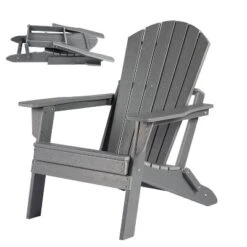 Folding Adirondack Chair - Oversized HDPE, Weather Resistant, Outdoor Fire Pit Chair, Suitable For Patio, Porch, Deck, Garden 14 Folding Adirondack Chair - Oversized HDPE, Weather Resistant, Outdoor Fire Pit Chair, Suitable For Patio, Porch, Deck, Garden -Living Aura Store GUEST ea3e7d78 6ea6 4d67 844b 582d2d63846c