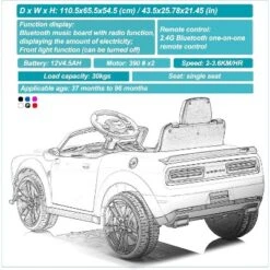 12V Licensed Dodge Challenger Kids Electric Car, Battery Powered Electric Vehicles With Remote Control, LED Lights, For Boys Girls -Living Aura Store GUEST eb0b336f 1cba 4283 b46e fb5120a17000