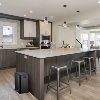 8 Gallon Dual Compartment Trash Can With Inner Buckets, Stainless Steel Garbage Can, Soft Close Lid 2 8 Gallon Dual Compartment Trash Can With Inner Buckets, Stainless Steel Garbage Can, Soft Close Lid - Image 2