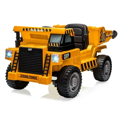 12V Ride On Dump Truck For Kids, With Electric Dump Bed, Remote Control And Extra Shovel, USB, MP3, Music Player 12 12V Ride On Dump Truck For Kids, With Electric Dump Bed, Remote Control And Extra Shovel, USB, MP3, Music Player - Image 12