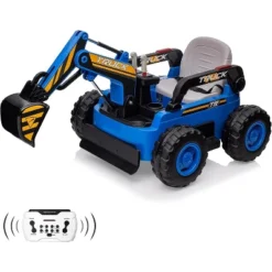 12V Kids Ride On Excavator Digger Car With Remote Control & Electric Digging Arm With 10Ah Large Battery, 4x75W Driving Motors 14 12V Kids Ride On Excavator Digger Car With Remote Control & Electric Digging Arm With 10Ah Large Battery, 4x75W Driving Motors -Living Aura Store GUEST ef206847 c966 4e3e a7b9 3ed4e3d32074