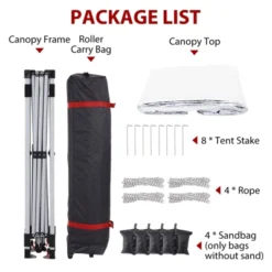 10 X 10 Pop Up Canopy, Beach Tent 3 Adjustable Heights, Easy Up Sun Shade W/ Wheeled Carry Bag, Outdoor Portable Shelter For Events, Parties, Camping 19 10 X 10 Pop Up Canopy, Beach Tent 3 Adjustable Heights, Easy Up Sun Shade W/ Wheeled Carry Bag, Outdoor Portable Shelter For Events, Parties, Camping -Living Aura Store GUEST f0ec1b13 ce8e 4661 8f7e 874cc153c7f6