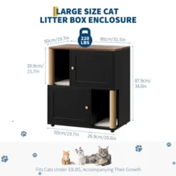 2 Tiered Cat Litter Box Enclosure For 2 Boxes 11 2 Tiered Cat Litter Box Enclosure For 2 Boxes -Living Aura Store GUEST f142b0f3 25e0 454d ac6d 4662667b8588