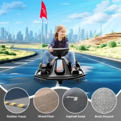 24V Ride On Car Electric Drifting Go Kart For Kids 3-8Years - High/Low Speed Switch And Simplified Drifting System 14 24V Ride On Car Electric Drifting Go Kart For Kids 3-8Years - High/Low Speed Switch And Simplified Drifting System -Living Aura Store GUEST f17459fa 3cf7 4736 998e c0ab5ecf1cbd