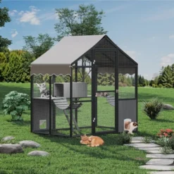 Aluminum Extra Large Catio Outdoor Cat Enclosure For Multiple Cats With Channels, Side Door 15 Aluminum Extra Large Catio Outdoor Cat Enclosure For Multiple Cats With Channels, Side Door -Living Aura Store GUEST f19388cf 635d 417f 9b34 b6e38a650e36