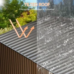Outdoor Metal Storage Shed, Large Weatherproof Garden Shed For Tools,with Lockable Doors And Sloping Roof,for Lawn Equipment, Patio & Backyard 13 Outdoor Metal Storage Shed, Large Weatherproof Garden Shed For Tools,with Lockable Doors And Sloping Roof,for Lawn Equipment, Patio & Backyard -Living Aura Store GUEST f1b68e65 2088 4d56 8f61 dbe8d6fd8ee4 1