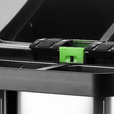 16 Gal Dual Kitchen Trash Can, Stainless Steel Double Garbage Can With Inner Bucket, Soft-Close Lid 3 16 Gal Dual Kitchen Trash Can, Stainless Steel Double Garbage Can With Inner Bucket, Soft-Close Lid - Image 3