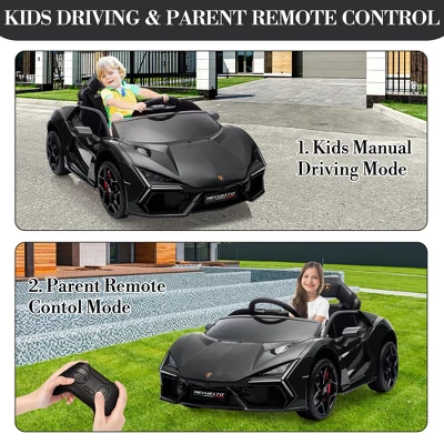 12V Kids Ride On Car With Remote Control, Battery Powered Sports Car Toy With Dual 25W Motors, Spring Suspension, Headlight, Music For Toddler 3+ 1 12V Kids Ride On Car With Remote Control, Battery Powered Sports Car Toy With Dual 25W Motors, Spring Suspension, Headlight, Music For Toddler 3+