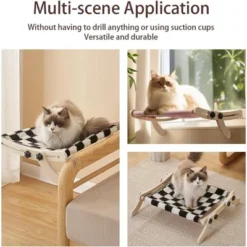Cat Window Perch, Cat Window Hammock, Providing All-Around Sunbath Space Saving, Easy To Adjust Cat Bed For Windowsill, Bedside -Living Aura Store GUEST f48335d9 1950 4250 8af5 ea863995000c