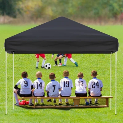 10x10 Heavy Duty Pop Up Canopy, Outdoor Canopy Tent With Portable Bag, 3 Adjustable Height 4 10x10 Heavy Duty Pop Up Canopy, Outdoor Canopy Tent With Portable Bag, 3 Adjustable Height - Image 4