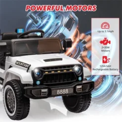 12V Kids Ride On Truck Car, Electric Vehicles With Remote Control, Spring Suspension, Lights, Music, Battery Powered Ride On Toy For Boys Girls -Living Aura Store GUEST fc911857 94c4 4a85 abc3 b4ea535da472