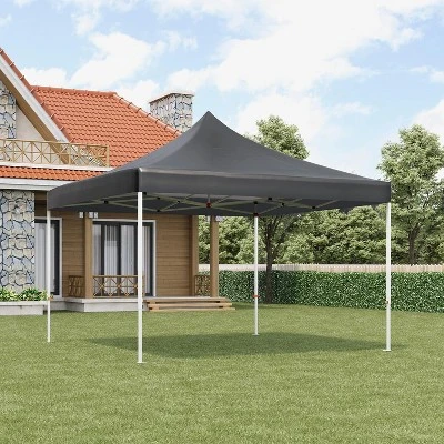 10 X 10 FT Pop Up Canopy, Heavy Duty Instant Tent W/Carry Bag, All Season Commercial Sun Shelter, Portable Canopy For Patio, Backyard, Bench, Garden 6 10 X 10 FT Pop Up Canopy, Heavy Duty Instant Tent W/Carry Bag, All Season Commercial Sun Shelter, Portable Canopy For Patio, Backyard, Bench, Garden - Image 6