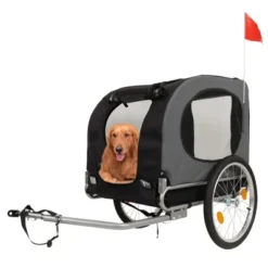 Dog Bike Trailer - 88LBS Dog Cart For Bicycle, Pet Carrier For Small / Medium Pets, Easy Folding Frame, Quick Release Wheel, Washable Non-Slip Lining 16 Dog Bike Trailer - 88LBS Dog Cart For Bicycle, Pet Carrier For Small / Medium Pets, Easy Folding Frame, Quick Release Wheel, Washable Non-Slip Lining -Living Aura Store GUEST feaa2bae 8145 4934 bac8 0e421389b501